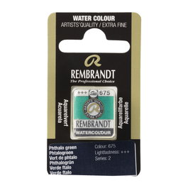 Rembrandt Acuarela Pastilla Verde Ftalo 675