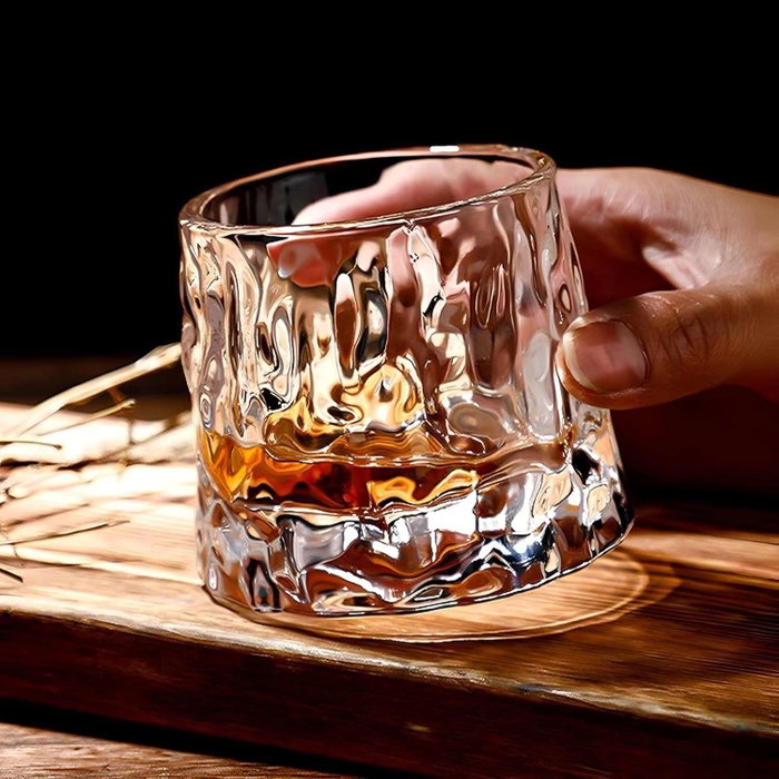 Hermia Small 7 Set de 2 Copas de Whisky de Vidrio Borosilicatado, 160 ml