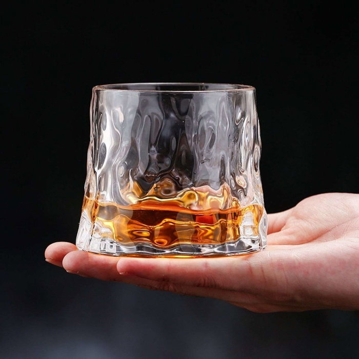 Hermia Small 7 Set de 2 Copas de Whisky de Vidrio Borosilicatado, 160 ml