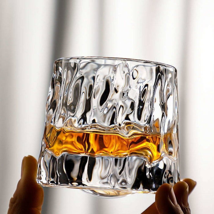 Hermia Small 7 Set de 2 Copas de Whisky de Vidrio Borosilicatado, 160 ml