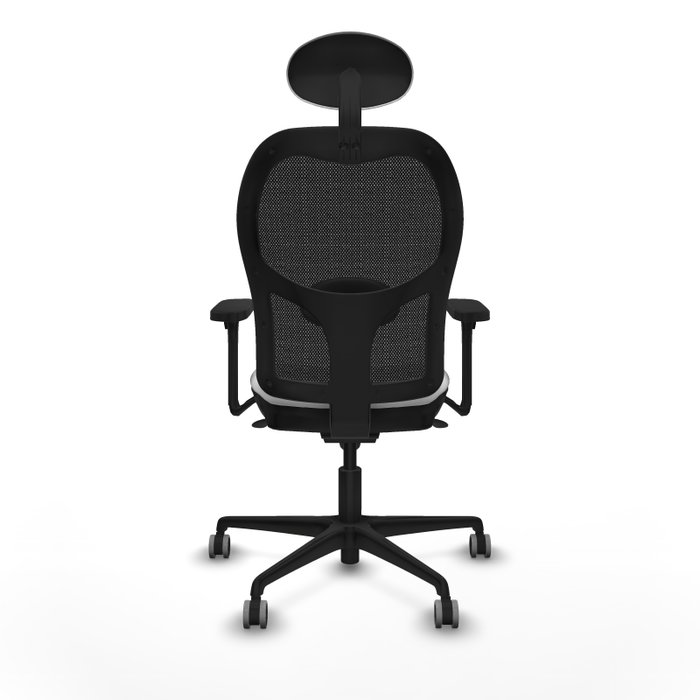 PIQUERAS Y CRESPO Silla de oficina Jorquera Blanca y Negra con Mecanismo Sincro PIQUERAS Y CRESPO Silla de oficina Jorquera Blanca y Negra con Mecanismo Sincro