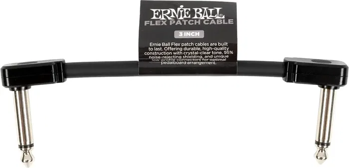 Ernieball Cable Flex Patch 3" Negro