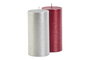 DKD Home Decor Vela Navidad Tradicional Rojo Plateado 7 x 14 x 7 cm (12 Unidades)