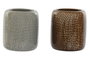 DKD Home Decor Vasos de Gres Surtidos de 2 Unidades