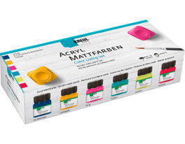 Kreul Set 6 botes de pintura acrílica mate Color Living de 20ml