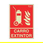 Duver Señal 7013 Plástico 297x210 "Carro Extintor" Luminiscente