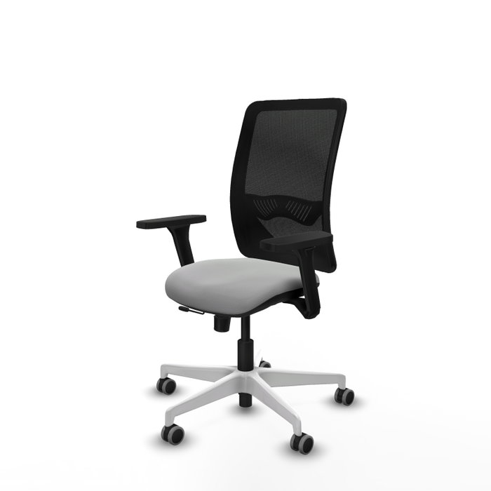 PIQUERAS Y CRESPO Silla de oficina Zulema Gris claro y Negro PIQUERAS Y CRESPO Silla de oficina Zulema Gris claro y Negro