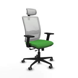 PIQUERAS Y CRESPO Silla de oficina Haches Verde y Blanco