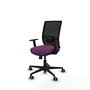 PIQUERAS Y CRESPO Silla de oficina Yunquera Morado y Negro