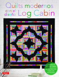 DRAC Quilts modernos con el diseño de log cabin