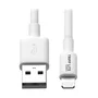 Tripp Lite M100-006-WH Cable USB A a Lightning de 1.83 m (6 pies) para Sincronización y Carga, Certificado MFi, Blanco, Compatible con iPhone, iPad, iPod