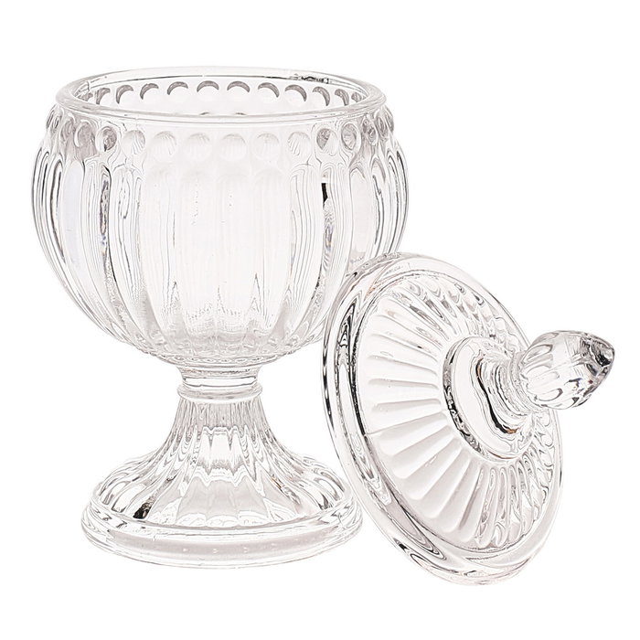 Home Deco Factory Bombonera con Pie y Tapa Mirage