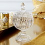 Home Deco Factory Bombonera con Pie y Tapa Mirage