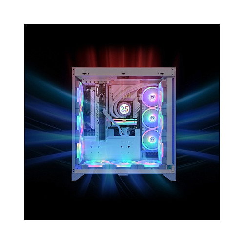 Thermaltake SWAFAN EX14 ARGB Pack de 3 ventiladores de 140 mm Hidrangea Blue TT Premium Edition Blanco Thermaltake SWAFAN EX14 ARGB Pack de 3 ventiladores de 140 mm Hidrangea Blue TT Premium Edition Blanco