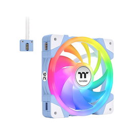 Thermaltake SWAFAN EX14 ARGB Pack de 3 ventiladores de 140 mm Hidrangea Blue TT Premium Edition Blanco
