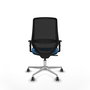 PIQUERAS Y CRESPO Silla de oficina Mardos Azul claro con respaldo de malla Negro