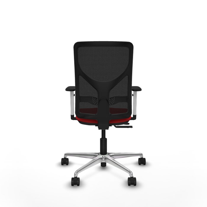 PIQUERAS Y CRESPO Silla de oficina Motilla Rojo/Negro con mecanismo Sincro/Traslack
