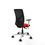 PIQUERAS Y CRESPO Silla de oficina Motilla Rojo/Negro con mecanismo Sincro/Traslack