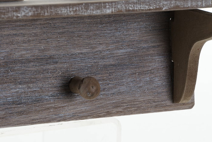 DKD Home Decor Perchero Pared Atlantico Azul Celeste y Marino 8.5 x 32 x 43 cm (2 Unidades)