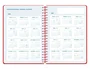 Liderpapel Agenda Escolar 2026-2027 Espiral Classic Semana Vista A5 Bilingüe, Papel FSC 70g, Color Rojo