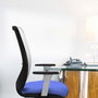PIQUERAS Y CRESPO Silla de oficina Zulema con mecanismo Sincro, Verde oliva y Negro