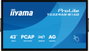 Iiyama T4329AS-B1AG Monitor Interactivo 43" 4K UHD Táctil Android 14 OS 3840 x 2160 450cd/m² WiFi HDMI USB-C RS-232C RAM 4GB ROM 32GB 24/7