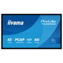 IIYAMA T4329AS-B1AG Monitor Táctil 43" 4K PCAP 3840x2160 24/7 Negro