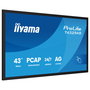 IIYAMA T4329AS-B1AG Monitor Táctil 43" 4K PCAP 3840x2160 24/7 Negro