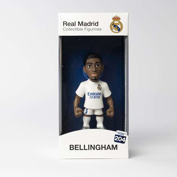 Minix Figura Coleccionable de PVC y ABS Real Madrid Bellingham 12 cm - Con Licencia Oficial, Jugador, Serie Minix
