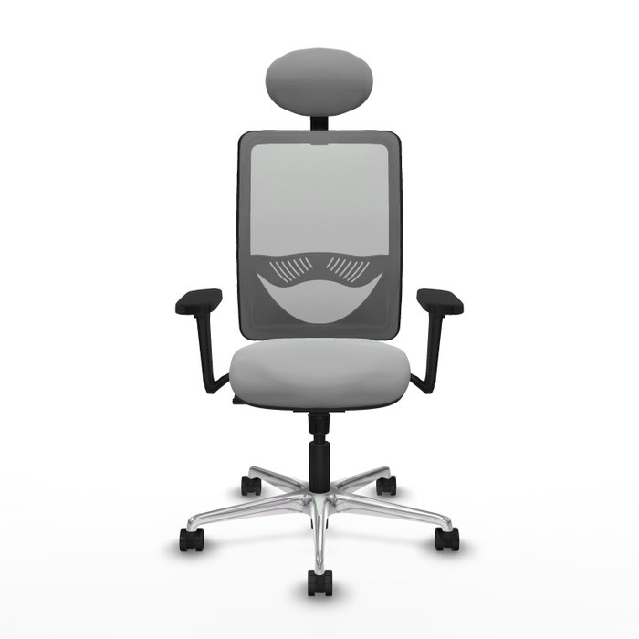 PIQUERAS Y CRESPO Silla de oficina Zulema con mecanismo Sincro, Gris