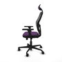 PIQUERAS Y CRESPO Silla de oficina Jorquera con mecanismo Sincro/Traslack Morado y Negro