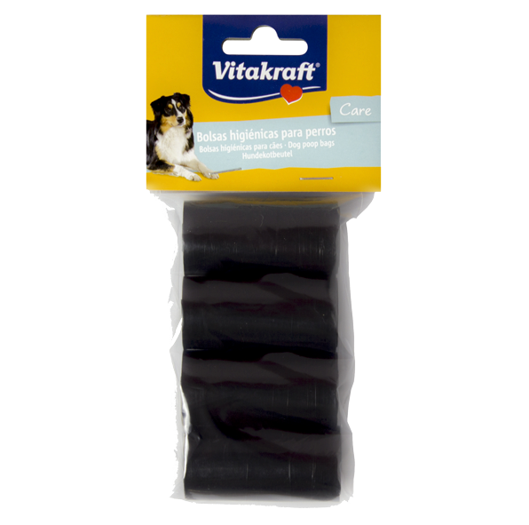 Vitakraft Bolsas Negras para Heces de Perro 4x20un Vitakraft Bolsas Negras para Heces de Perro 4x20un