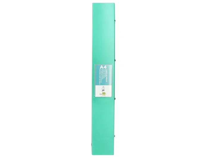 Liderpapel Carpeta de 4 Anillas Mixtas 40 mm Verde Manzana Opaco