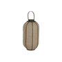 DKD Home Decor Portavelas Yute y Bambú Natural 33x33x77 cm