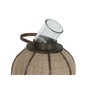 DKD Home Decor Portavelas Yute y Bambú Natural 33x33x77 cm