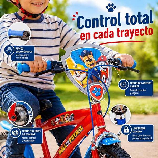 Toimsa Bicicleta Paw Patrol 16"