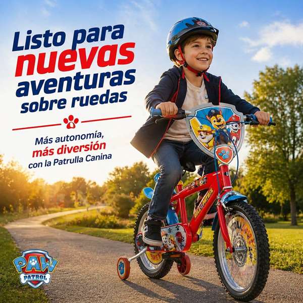 Toimsa Bicicleta Paw Patrol 16"