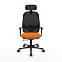 PIQUERAS Y CRESPO Silla de oficina Cilanco Naranja y Negro