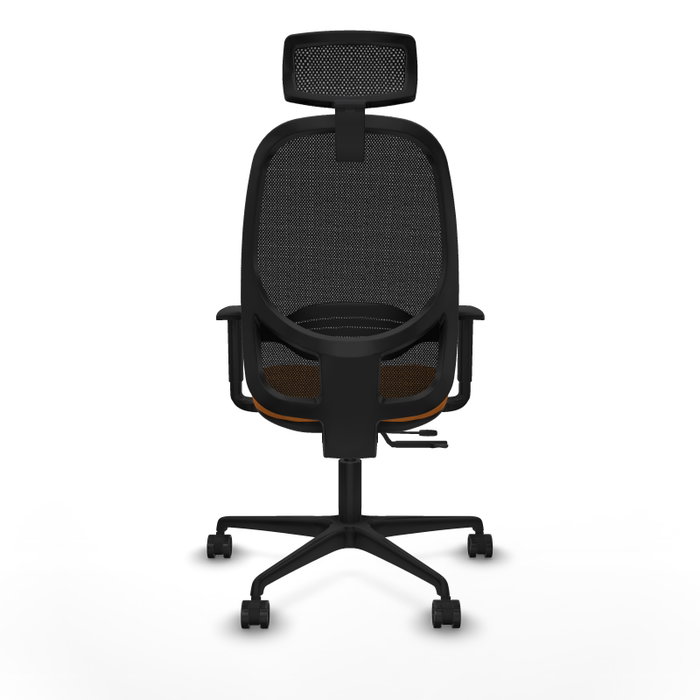 PIQUERAS Y CRESPO Silla de oficina Cilanco Naranja y Negro