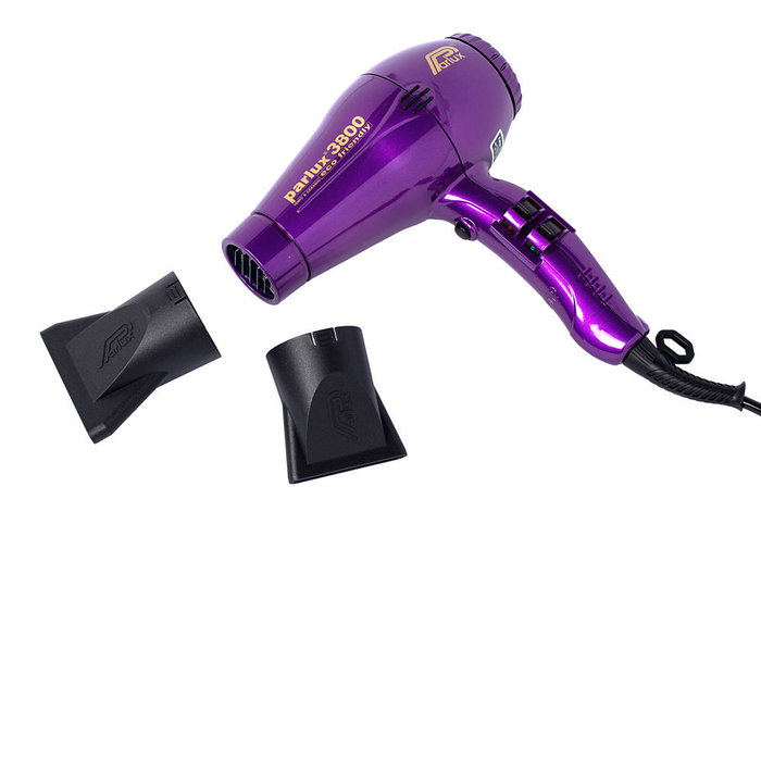 Parlux Secador 3800 Eco Friendly Morado 2100W - Potente y Ecológico para un Secado Rápido