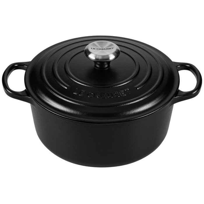Le Creuset Signature Cazuela de asar redonda 24 cm Negro Le Creuset Signature Cazuela de asar redonda 24 cm Negro