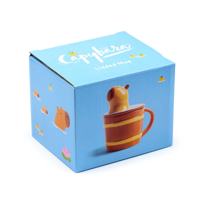 PUCKATOR Taza Cerámica con Tapa Capibara