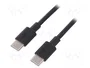 GOOBAY Cable USB 2.0 USB-C a USB-C de 0,5 m, Negro