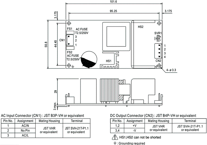 MEAN WELL RPS-60-5 Fuente de alimentación de 50W, 5V DC