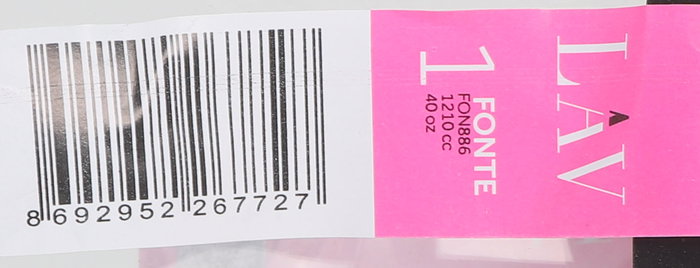 LAV Botella/Decant 1.2L Ø7x9x26 cm C/Tap Abstr (12 Unidades)