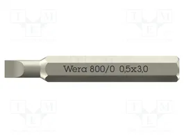 WERA Punta de destornillador plana 800/0 Micro 3x0,5mm