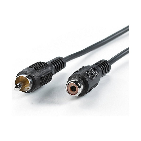 VALUE Cable Cinch Simplex RCA Macho a Hembra 10 m Negro VALUE Cable Cinch Simplex RCA Macho a Hembra 10 m Negro