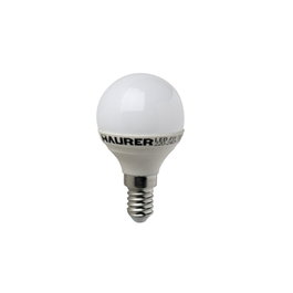 MAURER Bombilla LED Esférica E14 4 W Luz Cálida