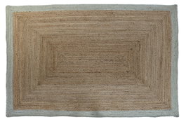 DKD Home Decor Alfombra de Yute y Algodón 200x290x1 Natural