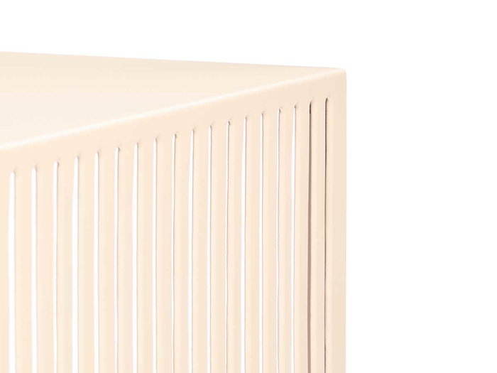 Giftdecor Mesa Auxiliar Rectangular Beige 46.5x19.2x36.2 cm Metal